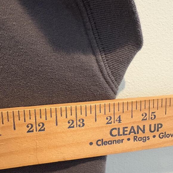 Abercrombie & Fitch Sweatshirt Womens XL Gray Quarter Zip Sleeveless Soft A&F - Picture 9 of 12